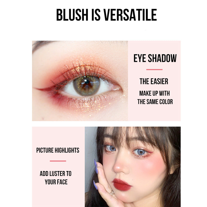 Fijne eenkleurige blush voor dames