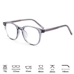Modische transparente Kristallbrille für Damen