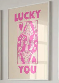 Retro poker canvas poster