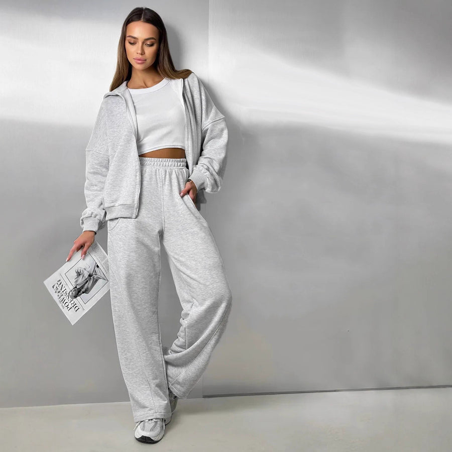 Hooded Sweatshirt and Jogger Set