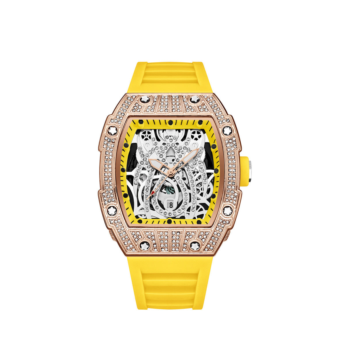 Montre à cadran squelette, unisexe