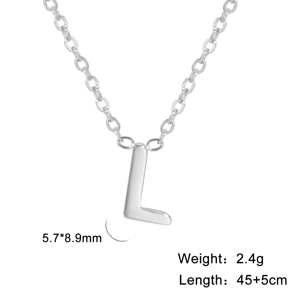 Personalisierte Buchstaben-Halskette mit Anhänger, 18K Gold