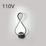 Nordische minimalistische LED-Wandleuchte