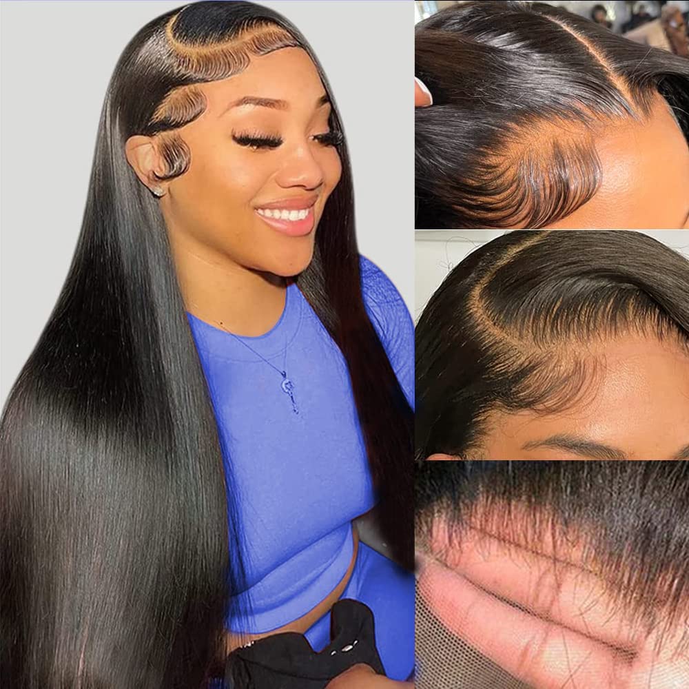Echt haar HD-lace pruik, 13x4 lace front pruik