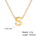 Personalisierte Buchstaben-Halskette mit Anhänger, 18K Gold