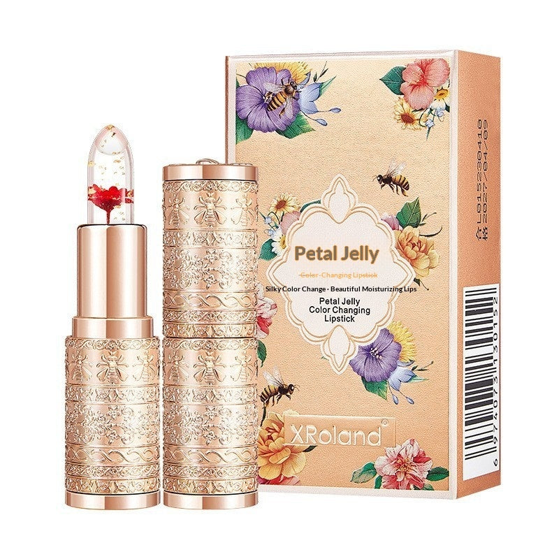 Floral Jelly Color-changing Lipstick For Women Transforms Into A Lip Balm