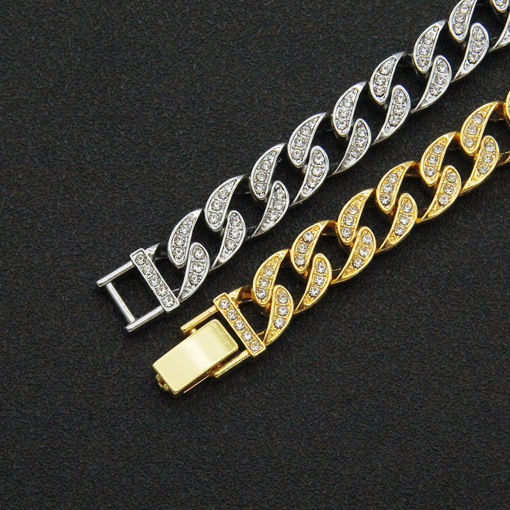 Rhinestone Cuban Link Chain, Hip-Hop