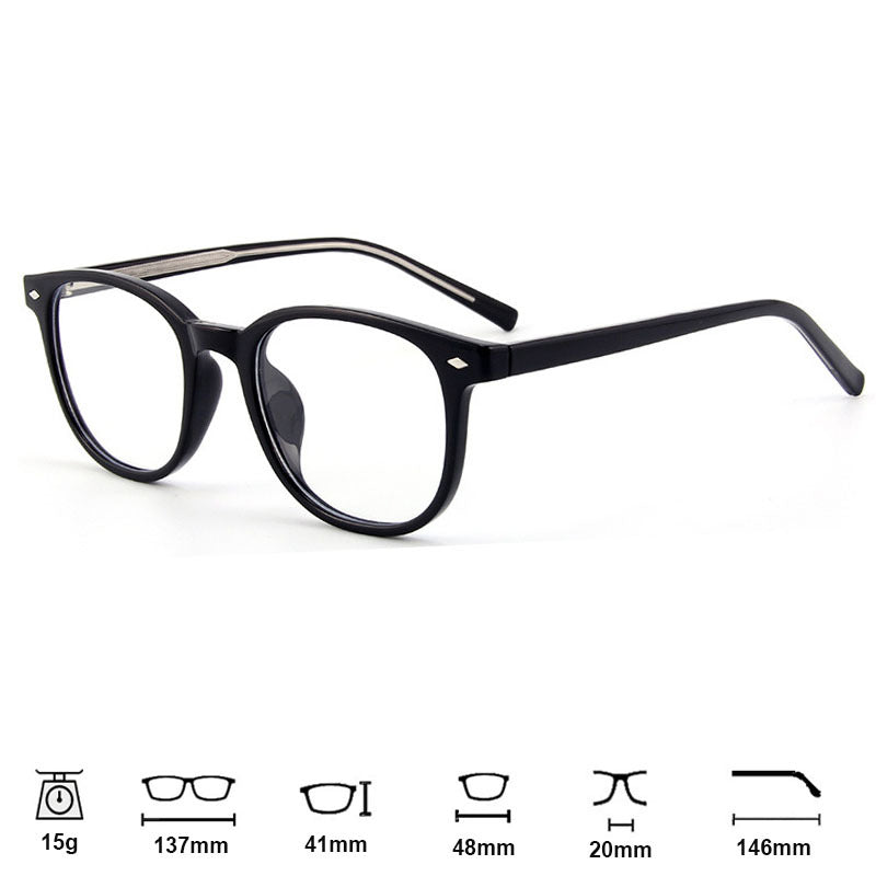 Modische transparente Kristallbrille für Damen