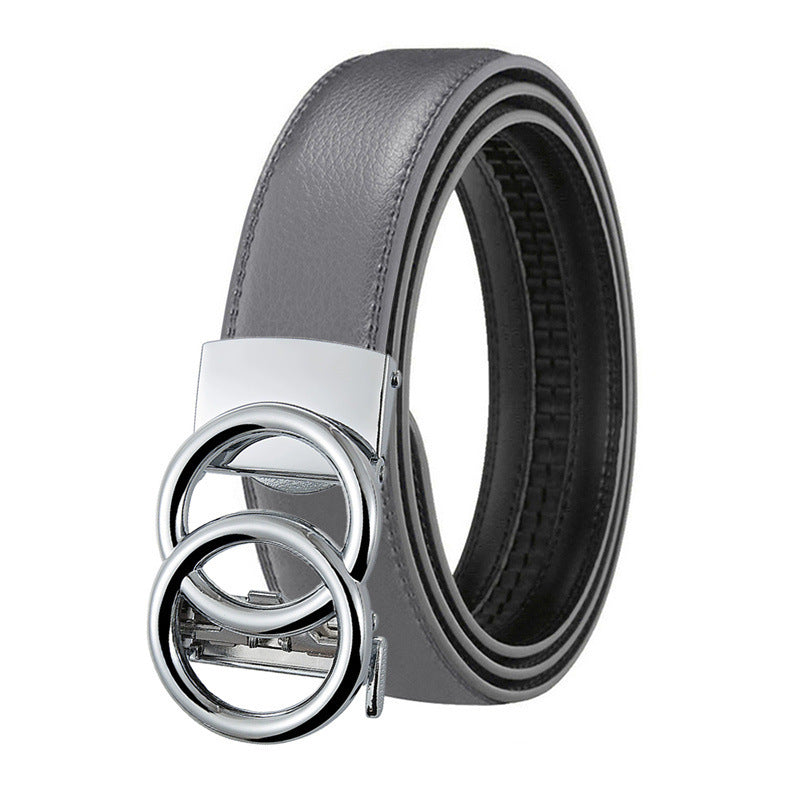 Unisex Automatic Genuine Leather Belt