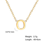 Personalisierte Buchstaben-Halskette mit Anhänger, 18K Gold