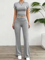 Damen-Set aus kurzärmeligem Oberteil und Hose