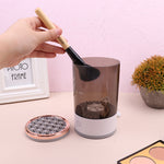 Nettoyeur de pinceaux de maquillage électrique avec chargement USB