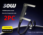 Câble de charge rapide avec support de téléphone pliable