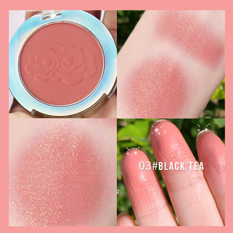 Fijne eenkleurige blush voor dames