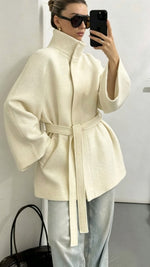 Manteau double face minimaliste et raffiné