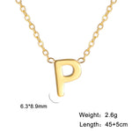 Personalisierte Buchstaben-Halskette mit Anhänger, 18K Gold
