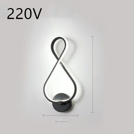 Nordische minimalistische LED-Wandleuchte