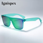 Oversized Flat-Top Sunglasses, Unisex