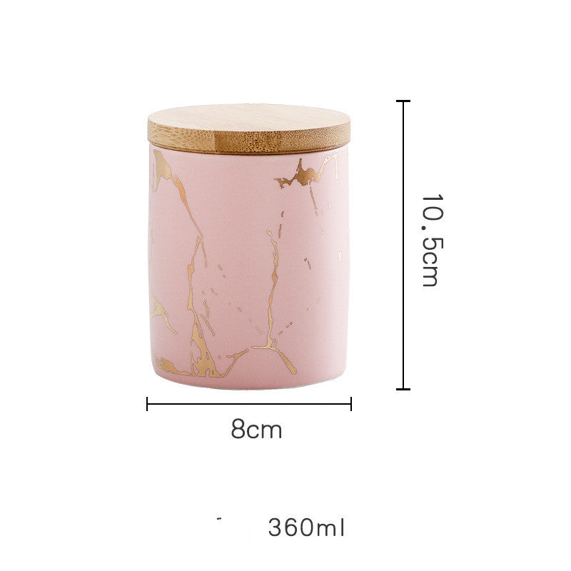 Ceramic Airtight Storage Jar with Bamboo Lid