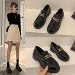 Damesloafers met plateauzool in Britse stijl