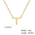 Personalisierte Buchstaben-Halskette mit Anhänger, 18K Gold