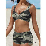 Bandeau-Bikini-Set mit abnehmbaren Trägern