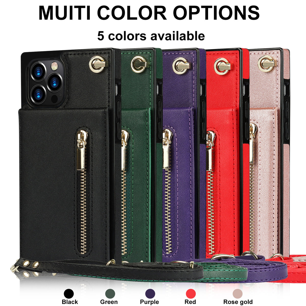 Samsung Crossbody Phone Case with Zipper Wallet