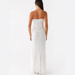 Women's Strapless Lace Dress