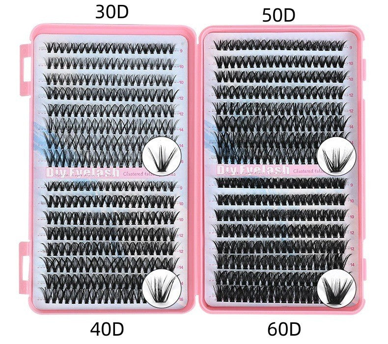 Lash Cluster Kit, 640 Pieces, 9-16mm D Curl