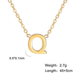 Personalisierte Buchstaben-Halskette mit Anhänger, 18K Gold