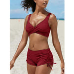 Bandeau-Bikini-Set mit abnehmbaren Trägern