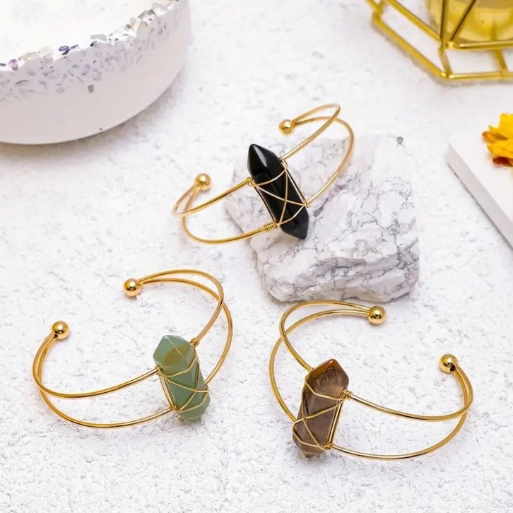 Natural Crystal Bracelet Hexagonal Column Bracelet