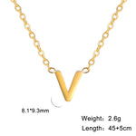 Personalisierte Buchstaben-Halskette mit Anhänger, 18K Gold