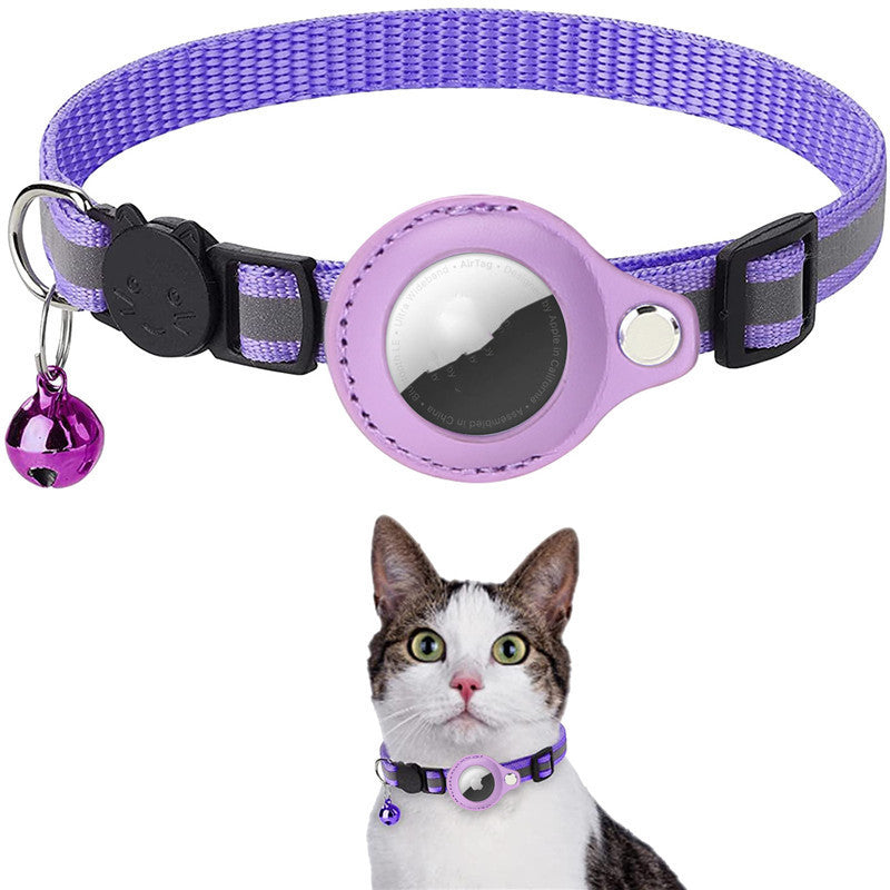 Coleira Refletora para Animal de Estimação com Suporte para AirTag