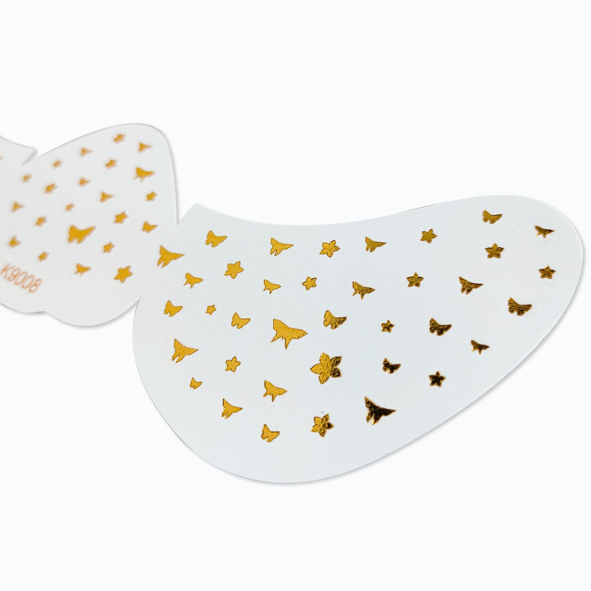 Goldene florale Sommersprossen-Sticker für das Gesicht