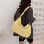 Winter Personalized Bags for Women Crossbody Bag with Rhombus Stitching Design Commuting C